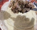 Foto del paso 1 de la receta: Envuelto de cerdo con pan árabe y hummus