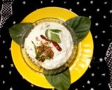 A picture of step 3 of Tadka Curd rice.