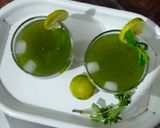 A picture of step 4 of Mint Sharbat.