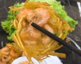Hình bước làm 5 của món Tôm khoai lang chiên bột