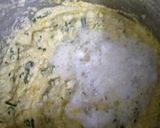 A picture of step 4 of Corn methi Dhokla.