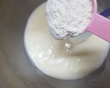எக்லெஸ்வெண்ணிலாகேக்வித்ஹோமேய்டு பீட்ரூட்ஜெல் கண்டென்ஸ்ட்மில்க்பட்டர்கிரீம்ஐசிங்(Cake recipe intamil) ரெசிபி ஸ்டேப் 4 புகைப்படம்