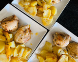 Foto del paso 4 de la receta: Un clásico: pollo y patatas al horno🍗🥔🥔🧅