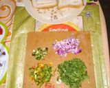 A picture of step 1 of Vegetables Stuff Bread Sandwich.