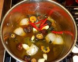 A picture of step 1 of Mike's Extra Spicy Thai Shrimp Noodle Soup.