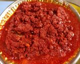A picture of step 4 of Raw mango Achar.
