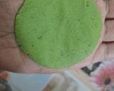A picture of step 4 of Jowar Spinach Mathri.