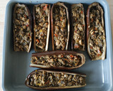 Foto del paso 6 de la receta: Berenjenas rellenas e hilos de cabra