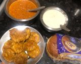 A picture of step 2 of Aloo tikki Burger.