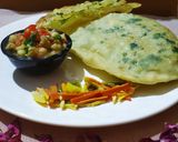 A picture of step 4 of Paneer Bhatura.
