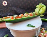 A picture of step 3 of Cucumber Boats.