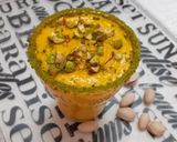 A picture of step 5 of Mango flavored kesar pista shrikhand.
