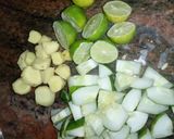 A picture of step 1 of Cucumber drink.