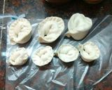 Foto del paso 4 de la receta: Capeletis caseros de espinaca y pollo a la crema de champignon