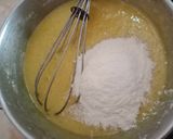 A picture of step 6 of Marble Cake without oven.