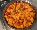 Une image de l'étape 6 de Melon au poivre de Sichuan,tomates cerises et tomates poires.