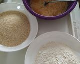 Sajt bundás karfiol, fűszeres, fokhagymás sült padlizsánnal recept fázis 2 fotója
