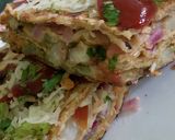 A picture of step 6 of Roti pizza.
