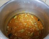 A picture of step 5 of Kaddu chana daal.