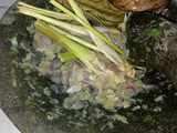 Sayur daun ubi tumbuk (khas Medan)