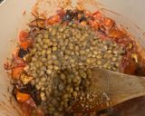 A picture of step 4 of Aubergine and chestnut ragu.