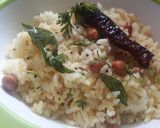 A picture of step 8 of Lemon rice in my style.