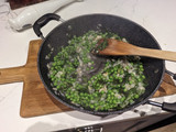Pasta in a pea sauce