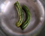 A picture of step 1 of Summer special kakdi sabji.