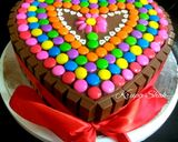 A picture of step 10 of Chocolicious cake.