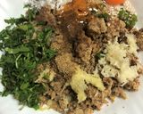 A picture of step 1 of Black Chickpeas Tikki.