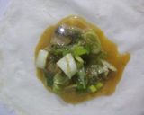 Foto langkah ke 4 dari resep Martabak Telur Isi Kare Daging dan Jamur Kancing.