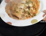 A picture of step 10 of Pizza Paratha (without onion & garlic).