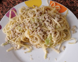 Foto del paso 3 de la receta: Tallarines con col y picada de cerdo
