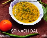 A picture of step 8 of Palak dal.