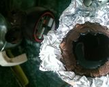A picture of step 2 of Choco lava cake.
