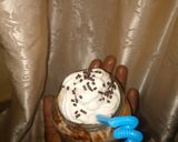 A picture of step 4 of Nutella milk shake.