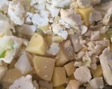 A picture of step 3 of Aloo gobhi sabzi.