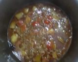 A picture of step 3 of Aaloo Keema.
