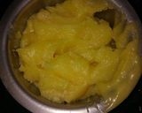A picture of step 1 of Badam Atta Halwa.