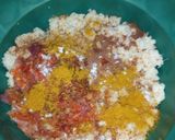 A picture of step 3 of Yam balls.