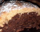 Une image de l'étape 5 de Grosse madeleine marbrée banane / chocolat.