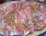Foto del paso 4 de la receta: BONDIOLA RELLENA CON, PANCETA QUESO, Morrón, ACEITUNAS