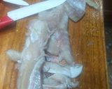 Foto del paso 1 de la receta: Pollo de mar sazonado, apio manzana y nueces en vinagreta