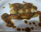 Foto del paso 7 de la receta: Canelón de puerro, con su emulsión y picada de almendras