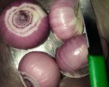 A picture of step 1 of Onion pickle.