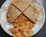 A picture of step 4 of LEFTOVER BAINGAN BHARTA STUFF BAJRA ROTLA (stuffed Millet flour flatbread).
