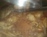 A picture of step 6 of Chicken qorma.
