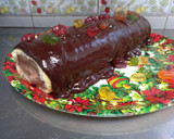 Foto del paso 4 de la receta: Brazo de trufa y chocolate o Tronco de Navidad