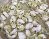 A picture of step 3 of Leek and Chicken Pie.