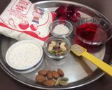 A picture of step 1 of Royal Thandai kheer.